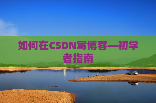 如何在CSDN写博客—初学者指南
